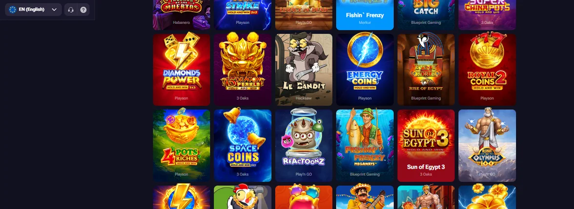 Spin slots in lobby